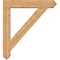 Ekena Millwork Traditional Arts and Crafts Smooth Bracket w/ Offset Brace, Western Red Cedar, 7 1/2"W x 40"D x 44"H BKT0806X40X44TRA03SWR - alternate 3